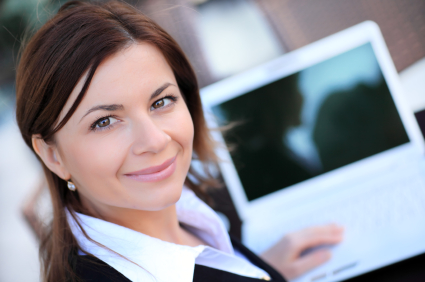 Portrait of a beautiful business woman looking at camera.